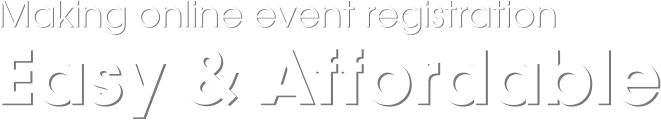 Making online event registration easy & affordable!