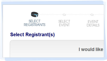 Group leaders can register a team without knowing the name of each team member.