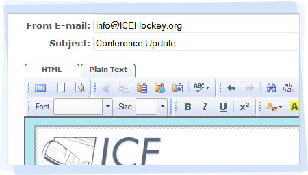 Seamless Integration with Our e-Marketing System Send event information, reminder emails, and more to selected participants.