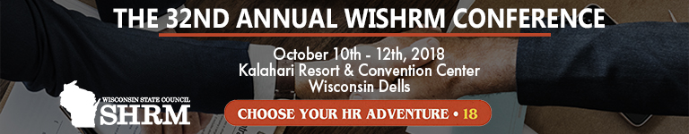 2018 Wisconsin SHRM State Conference, October 10-12, 2018