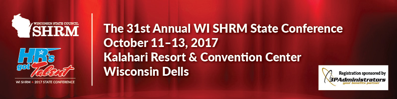 2017 Wisconsin SHRM State Conference, October 11-13, 2017